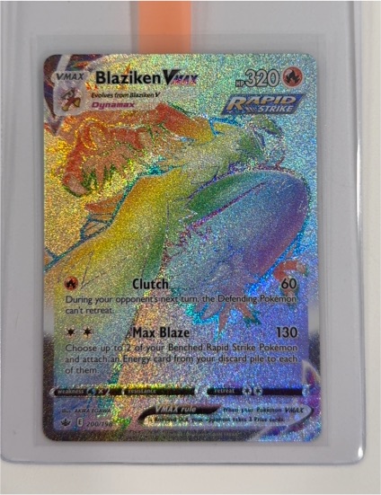 2021 Pokémon TCG Chilling Reign #200/198 Blaziken VMAX — front