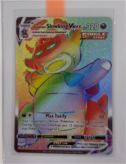 2021 Pokémon Chilling Reign #207/198 Galarian Slowking VMAX — front