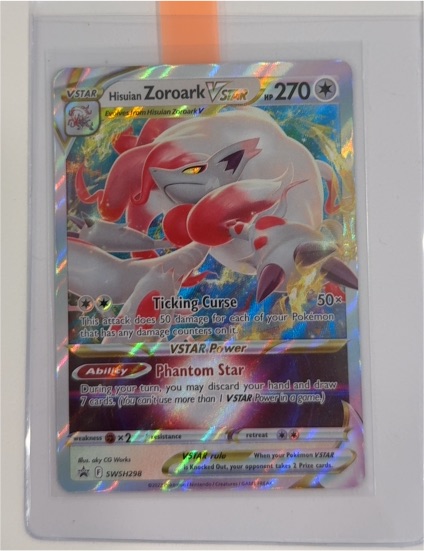 2022 Pokémon Hisuian Zoroark VSTAR SWSH298 — front