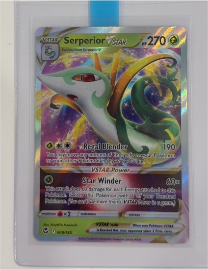 2022 Pokémon TCG Silver Tempest #008 Serperior VSTAR — front