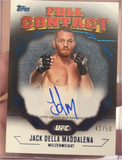 2024 Topps UFC Knockout #FCA-JDM Jack Della Maddalena — front