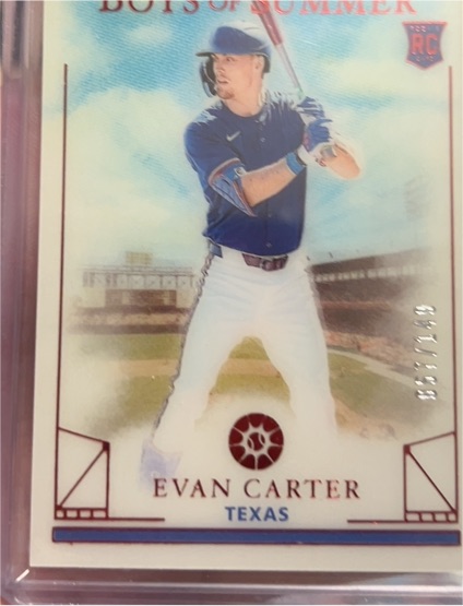 2024 Panini Boys of Summer Evan Carter — front