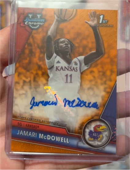 2023-24 Bowman University Chrome #BCPA-JMC Jamari McDowell — front
