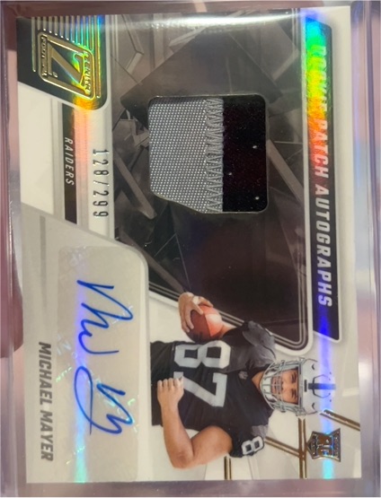 2023 Panini Zenith Rookie Patch Autographs #230 Michael Mayer — front