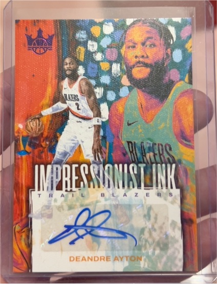 2023-24 Panini Court Kings Impressionist Ink #II-AYT DeAndre Ayton — front