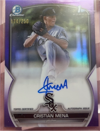 2023 Bowman Chrome #CPA-CM Cristian Mena — front
