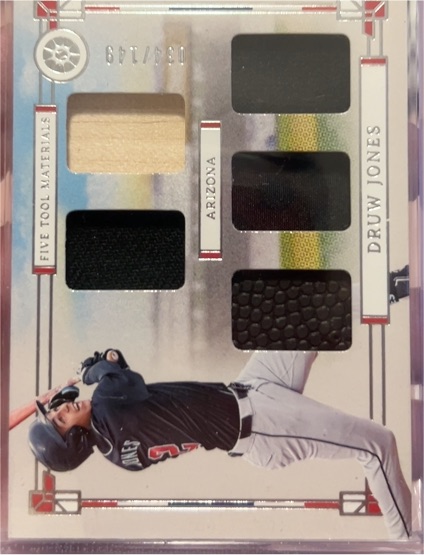 2024 Panini Boys of Summer Five Tool Player Materials #FT-TT Druw Jones — front