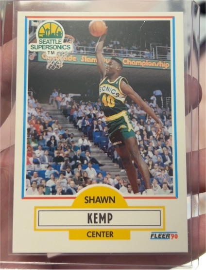 1990 Fleer #178 Shawn Kemp — front