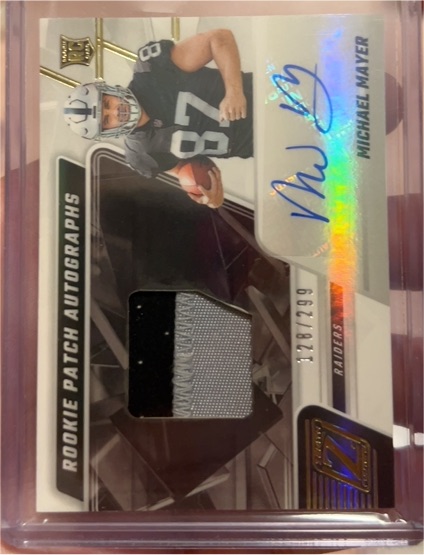 2023 Panini Zenith #128 Michael Mayer Rookie Patch Autographs — front