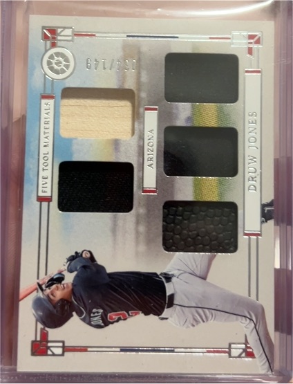 2024 Panini Boys of Summer Five Tool Materials #FT-DJ Druw Jones — front
