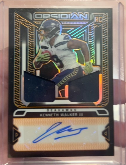 2022 Panini Obsidian #RJI-KWA Kenneth Walker III — front