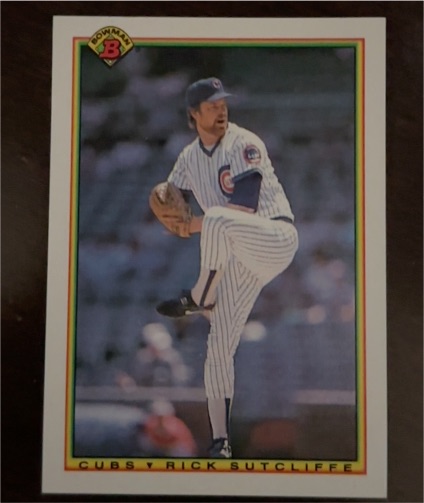 1990 Bowman #21 Rick Sutcliffe — front