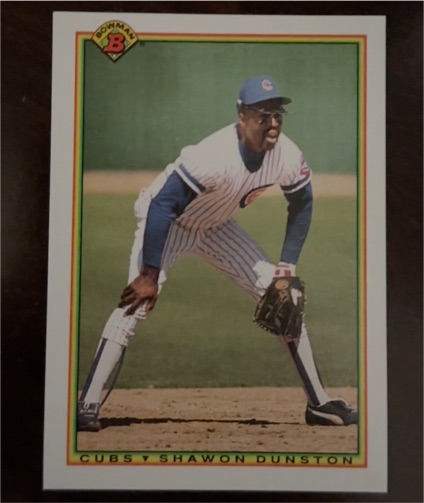 1990 Bowman #38 Shawon Dunston — front