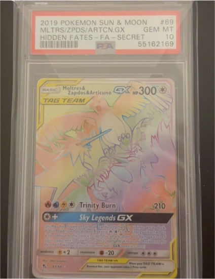 2019 Pokémon Sun & Moon #69 Moltres & Zapdos & Articuno GX — front