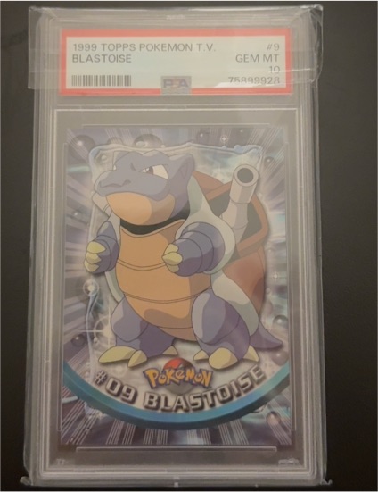 1999 Topps Pokemon T.V. #9 Blastoise — front