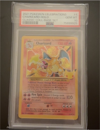 2021 Pokemon Celebrations #4 Charizard Holo Classic Collection — front