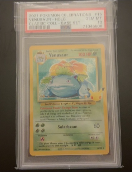 2021 Pokemon Celebrations #15 Venusaur Holo Classic Collection — front