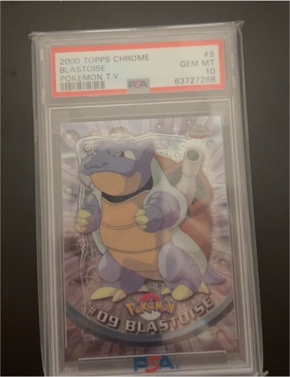 2000 Topps Chrome #9 Blastoise — front