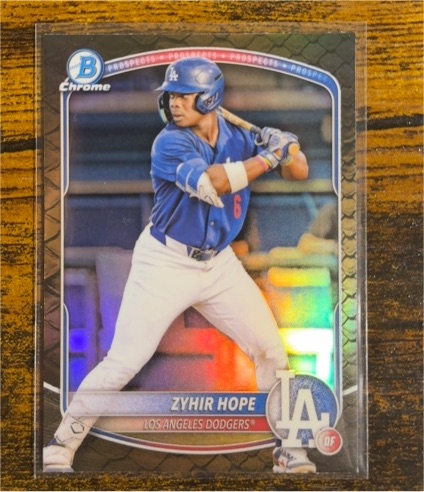 2025 Bowman Chrome Prospects #BCP-2 Zyhir Hope — front
