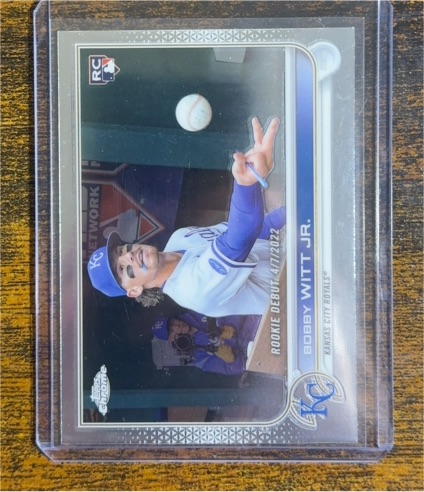 2022 Topps Chrome Update #USC176 Bobby Witt Jr. Rookie Debut — front