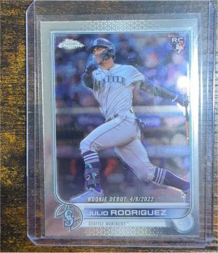 2022 Topps Chrome Update Series #USC165 Julio Rodriguez Rookie Debut — front