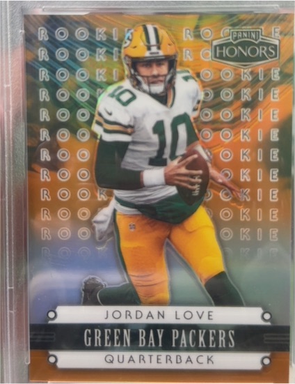 2020 Panini Honors Jordan Love Rookie Card — front