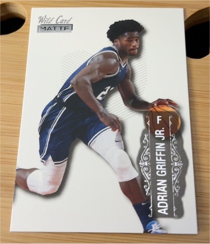2022 Wild Card Matte #MB-1 Adrian Griffin Jr. — front