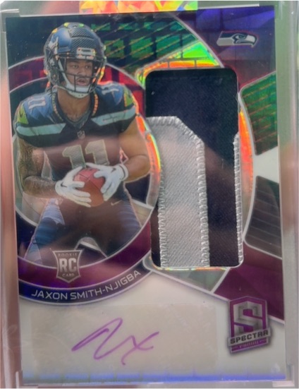 2023 Panini Spectra Rookie Patch Autographs #RPA Jaxon Smith-Njigba — front