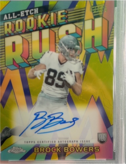 2024 Topps Chrome All-Etch Rookie Rush #RRA-BB Brock Bowers — front