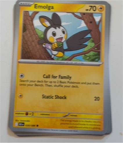 2023 Pokémon TCG Scarlet & Violet Black Bolt #029 Emolga — front