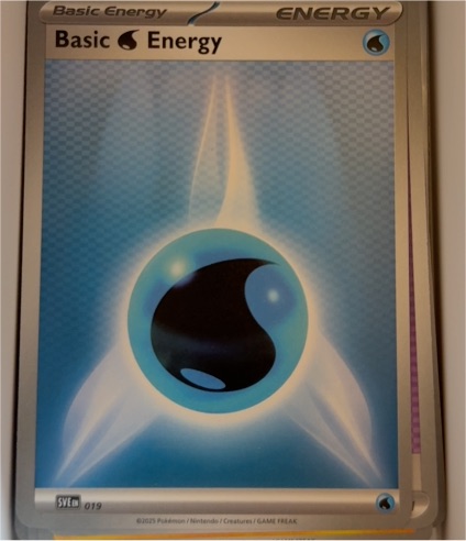 2025 Pokémon SVE #019 Basic Water Energy — front