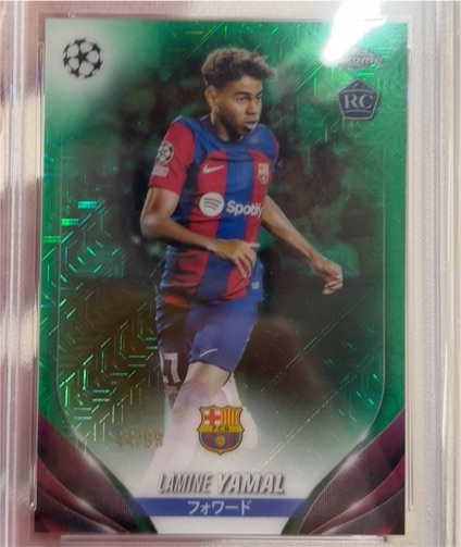 2023-24 Topps Chrome UEFA #64 Lamine Yamal Rookie RC — front