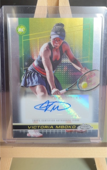 2024 Topps Chrome Tennis #TCA-VM Victoria Mboko — front