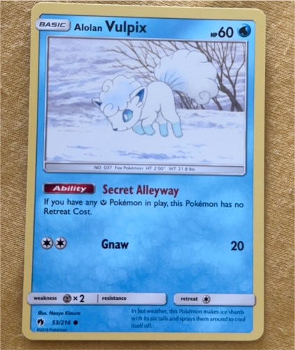 2018 Pokémon Lost Thunder #53 Alolan Vulpix — front