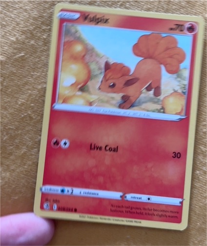 2021 Pokémon Fusion Strike #028 Vulpix — front