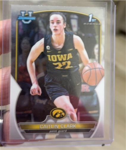 2022 Bowman University Chrome #50 Caitlin Clark — front