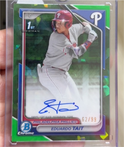 2024 Bowman Chrome #C Eduardo Tait — front