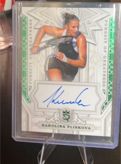 2024 Topps Royalty Tennis Karolina Pliskova Pursuit Of Greatness Auto — front