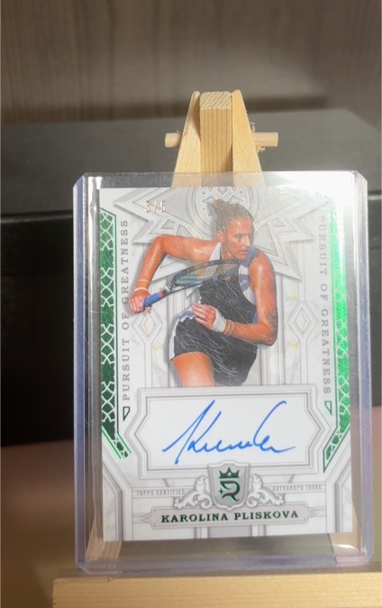 2024 Topps Royalty Tennis Pursuit Of Greatness Auto Karolina Pliskova — front
