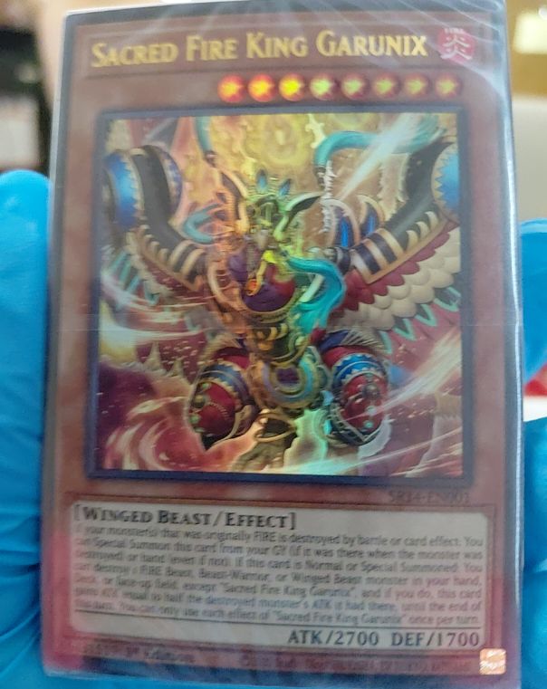 Yu-Gi-Oh! SR14-EN001 Sacred Fire King Garunix — front