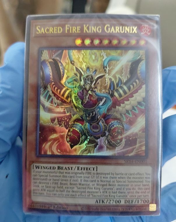 2020 Yu-Gi-Oh! SR14-EN001 Sacred Fire King Garunix — front