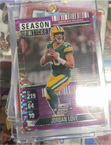 2024 Panini Contenders Optic #219 Jordan Love Season Ticket — front