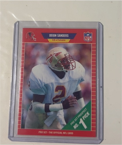 1989 Pro Set #486 Deion Sanders — front