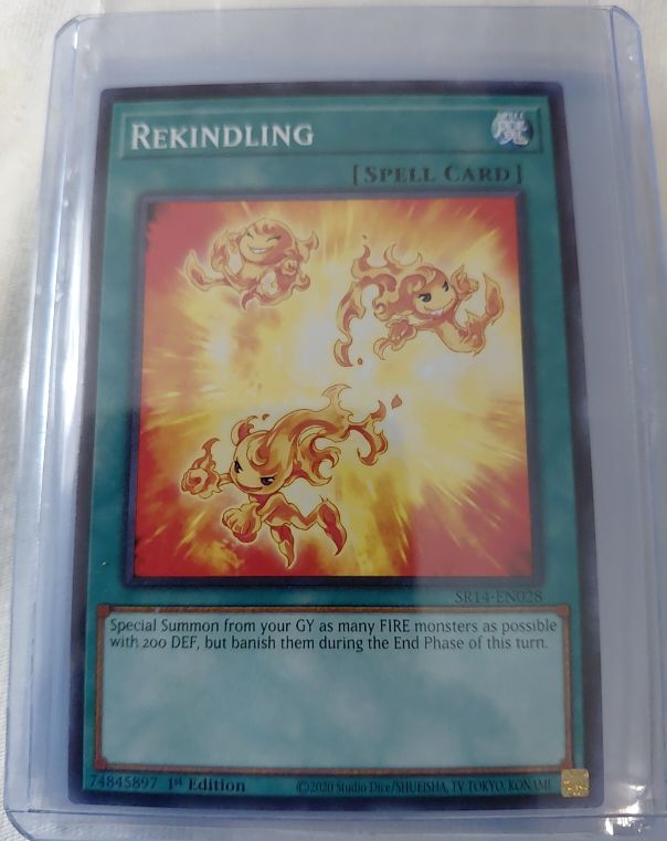 2020 Yu-Gi-Oh! SR14-EN028 Rekindling — front
