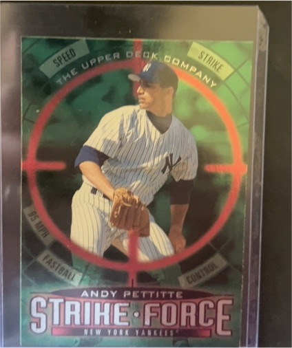 1996 Upper Deck Strike Force #68 Andy Pettitte — front