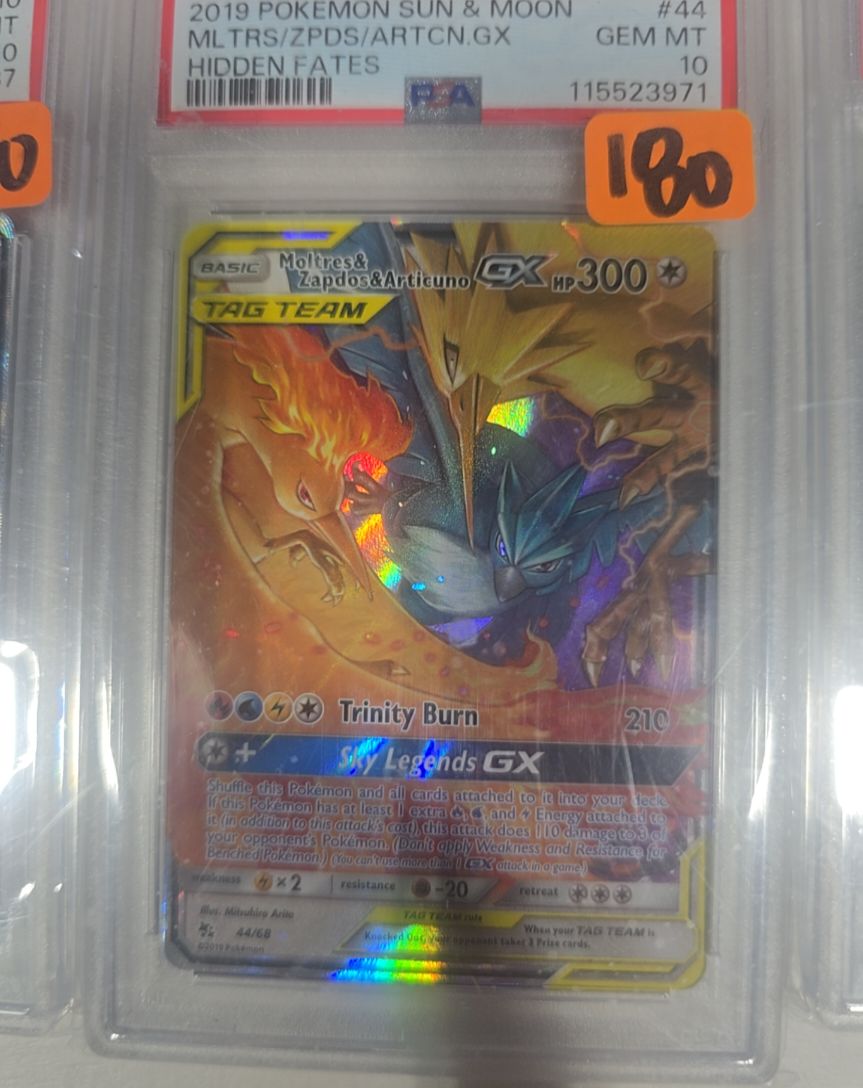 2019 Pokémon Sun & Moon #44 Moltres & Zapdos & Articuno GX — front