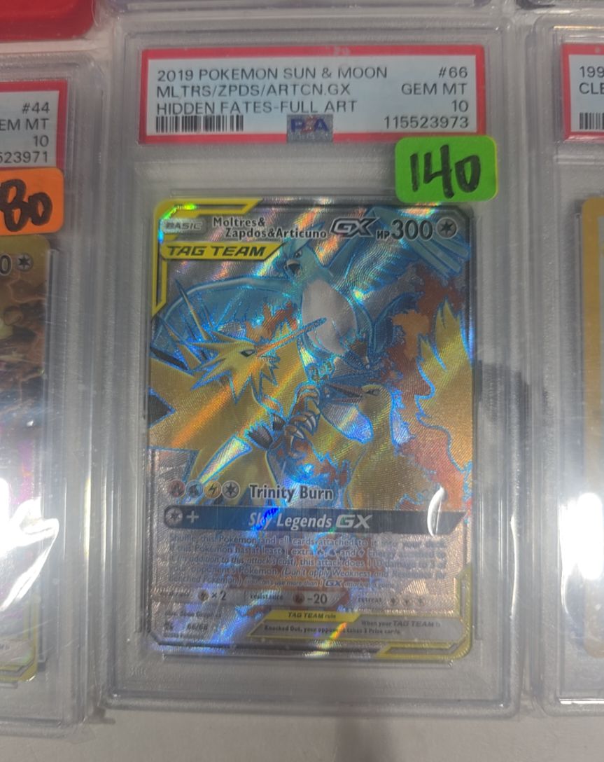 2019 Pokémon Sun & Moon #66 Moltres & Zapdos & Articuno GX — front