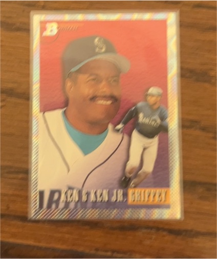 1993 Bowman #703 Ken Griffey Jr Father and Son — front