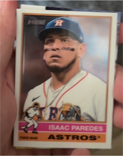 2025 Topps Heritage #8 Isaac Paredes — front