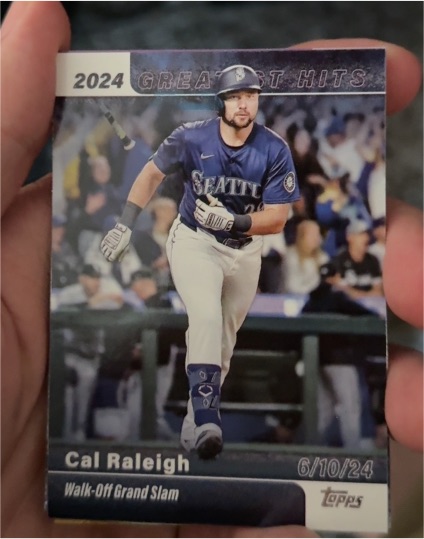 2025 Topps Series 1 2024 Greatest Hits #GH-4 Cal Raleigh — front
